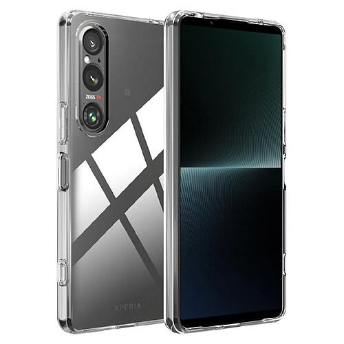 Htdmobiles Coque pour Sony Xperia 1 VI - housse etui silicone gel fine + film ecran - TRANSPARENT TPU