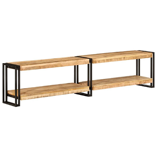 vidaXL Meuble TV 180x30x40 cm bois massif de manguier