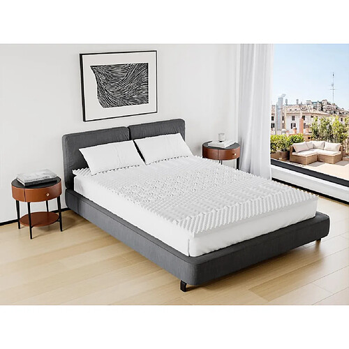 Vente-Unique Surmatelas 140 x 190 cm mémoire de forme 7 zones ép.5cm - ARTISSA de YSMÉE