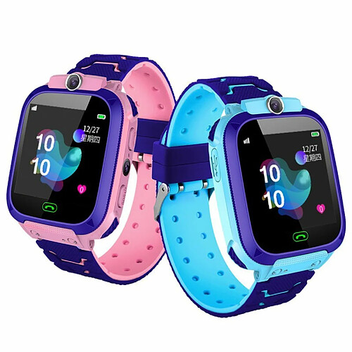 Montre De Positionnement De Téléphone Intelligent Étanche Fashion Life Pour Enfants Étudiants Rose Anglais