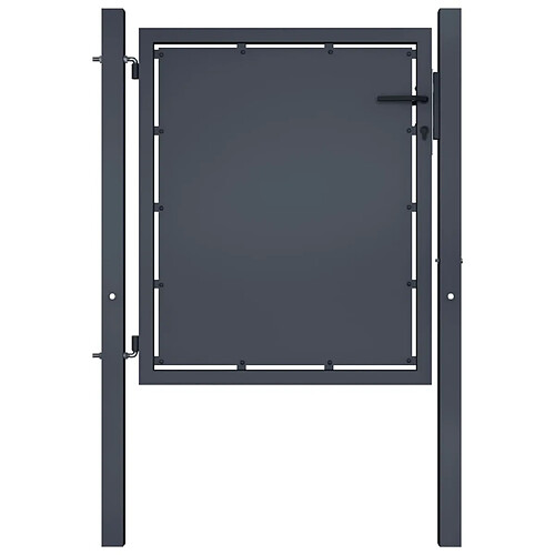 vidaXL Portail de jardin Acier 100x100 cm Anthracite