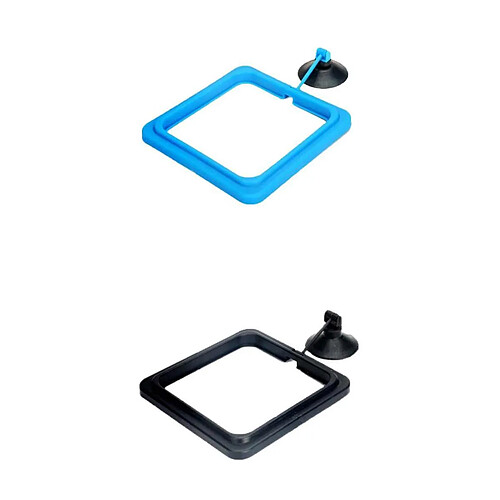 2xFood Tray Feeder Square Floating Aquarium Feeding Fish Tank Station