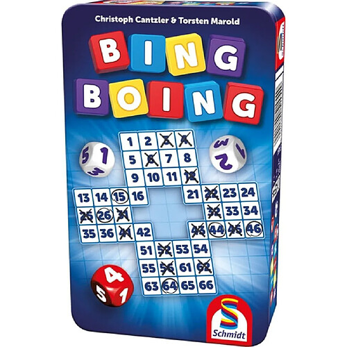 Schmidt Spiele Bing Boing - Jeu format voyage en boite metal