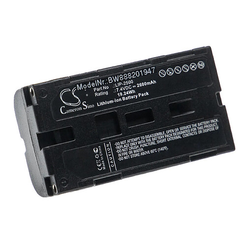 vhbw batterie compatible avec Epson EHT-400C, M196D, EHT-400 imprimante photocopieur scanner imprimante à étiquette (3400mAh, 7,4V, Li-ion)