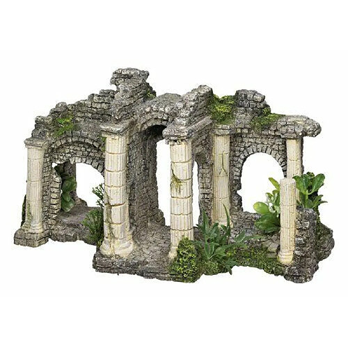 Nobby - Décoration pour aquarium - Avec plantes - Porte d'Hadrien - 27,5 x 13,5 x 15,5 cm