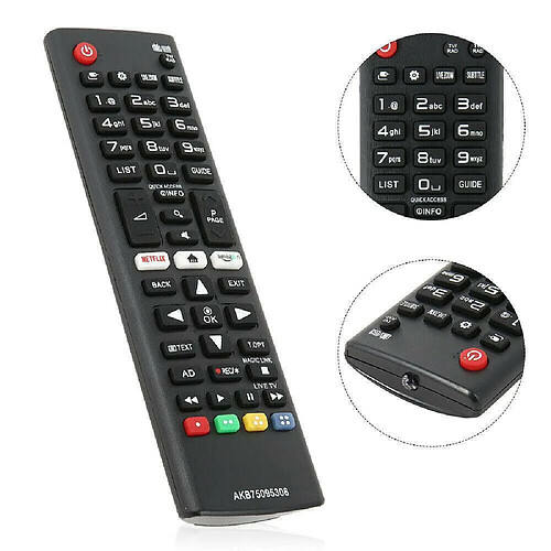 GUPBOO Convient pour la télécommande LG LCD smart TV AKB75095308 43UJ6309 49UJ6309