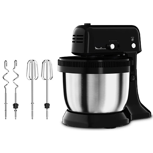 Robot pâtissier 4l 300w noir - qa110810 - MOULINEX