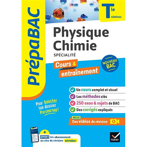 Physique chimie spécialité, terminale générale : nouveau bac