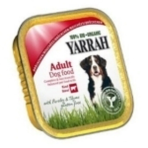 Bouchées Bio Yarrah de bœuf au persil et au thym - Chien - 6*150g