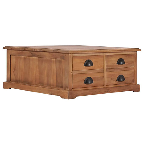 Maison Chic Table basse,Table Console Table d'appoint, Table pour salon 68x68x30 cm Bois de teck solide -MN37239