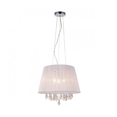 Luminaire Center Suspension en cristal Isla blanc