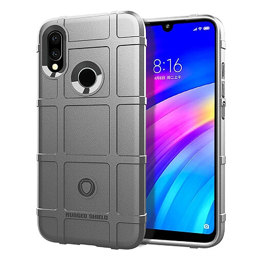 Wewoo Coque Housse en silicone anti-choc pour Xiaomi Redmi 7 (Gris)