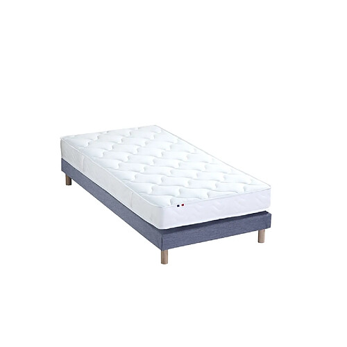 Idliterie Ensemble Matelas 100% latex 3 zones ESSENTIEL + Sommier - Fabriqué en France