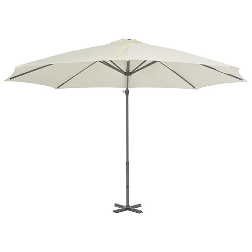 Maison Chic Parasol Jardin | Parasol en porte-à-faux avec poteau en aluminium 300 cm Sable - GKD70222