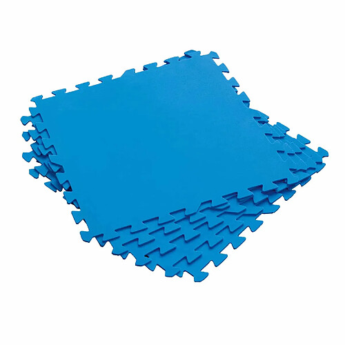 Tapis de Sol Caoutchouc Bestway 9 pièces 50x50 cm Bleu