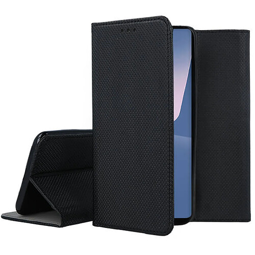 Htdmobiles Housse pour Xiaomi 13 Lite 5G - etui coque pochette portefeuille + verre trempe - NOIR MAGNET