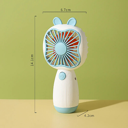 Ventilateur De Poche (Blanc) Avec Chargement Usb Portable Et Facile À Transporter