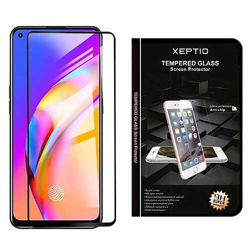 Xeptio OPPO A74 5G vitre verre protection écran noir