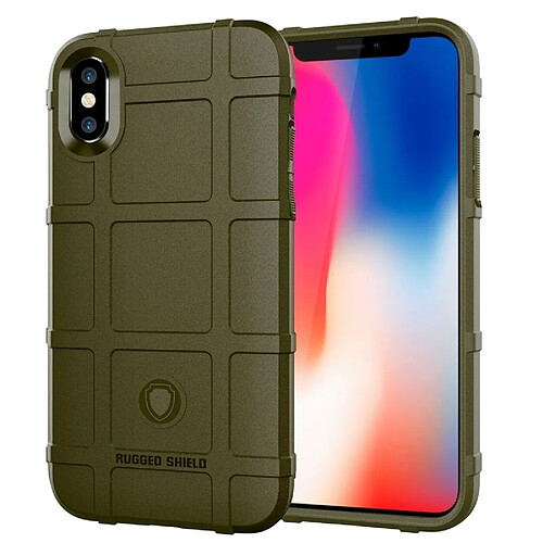 Wewoo Coque TPU antichoc à couverture totale pour iPhone X (verte)