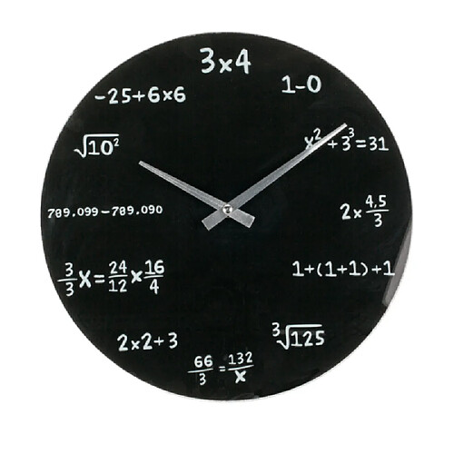 Magneticland Horloge en verre MATHEMATIC 35 cm