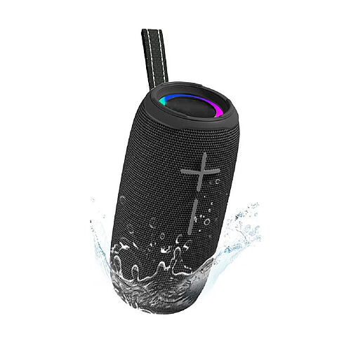 Yonis Enceinte Bluetooth Waterproof Puissante Et Portable Avec Lumière Rythmique