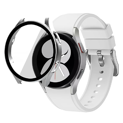 Coque en TPU caoutchouté sensible argent pour votre Samsung Galaxy Watch4 44mm