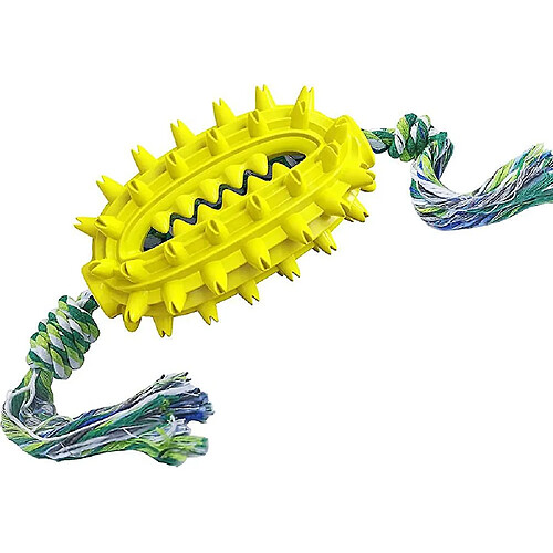 chien Jouet à Mâcher Ovale De 13 cm Avec Corde Heilwiy Nettoyage Des Dents Brosse à Dents Pour Chien Heilwiy Jouet Pour Chien Cadeau