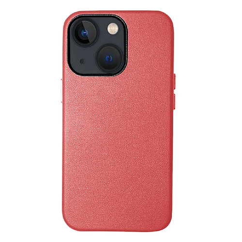 Coque en TPU + PU anti-rayures rouge pour votre Apple iPhone 13 6.1 pouces