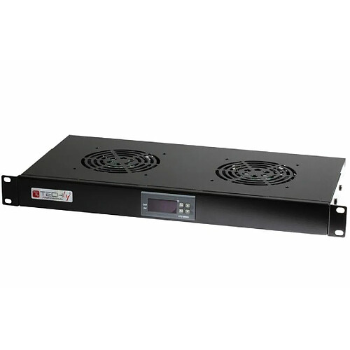 TECHLY ventolazione armadi techy 2 ventole 1u per rack 19'' con