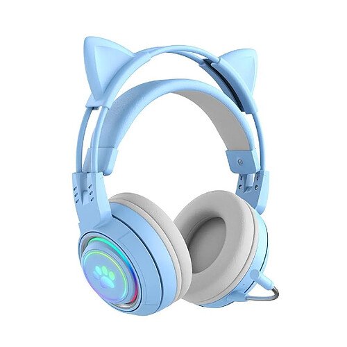 Yonis Casque Audio Sans Fil Oreilles De Chat RGB