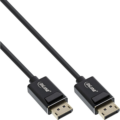 InLine® Câble DisplayPort 2.0 8K4K UHBR noir contacts plaqués or 2 m