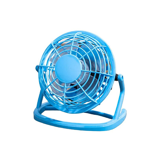 (bleu) Mini Ventilateur de Bureau USB Petit Refroidisseur Personnel Silencieux Ventilateur de Table Portable Alimenté par USB