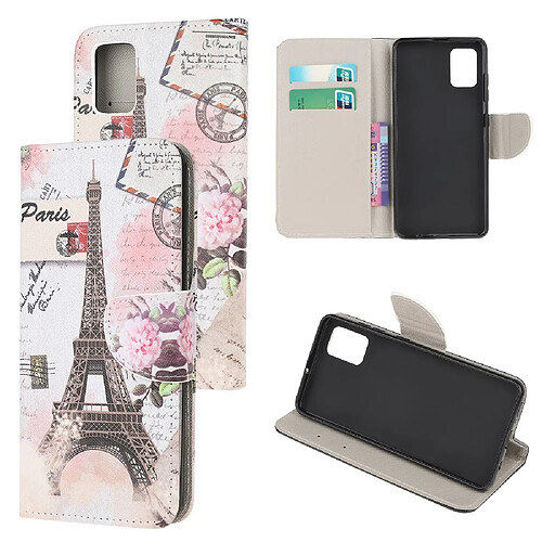 Etui en PU impression de motifs la tour pour votre Samsung Galaxy A41 (Global Version)