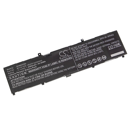 vhbw batterie compatible avec Asus UX410UA, UX410UAK, UX410UK, UX410UQ laptop (4000mAh, 11,4V, Li-Polymère, noir)