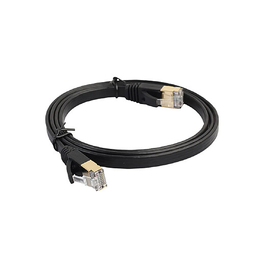 rj45 ultra-mince plat patch cat7 sstp ethernet 10gbps lan réseau câble 5 m