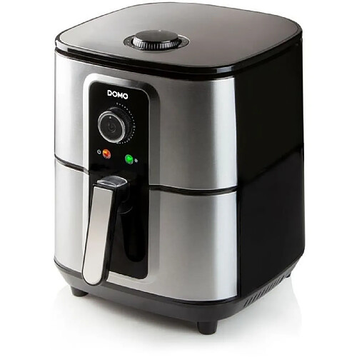 DOMO DO536FR - Deli-Fryer 5,5L - Friteuse a air chaud - 1,5kg - 80° a 200°C - Minuterie 30min - Cuve et panier en téflon