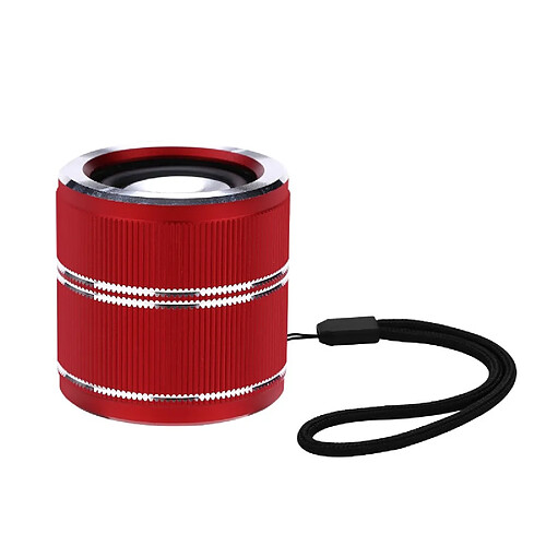 Universal Super mini haut-parleur Bluetooth sans fil portable de haute qualité interconnexion stéréo 3D TWS contrôle du volume à un bouton/page suivante | haut-parleur portable (rouge)