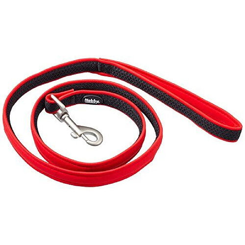 Nobby Mesh Preno Laisse pour Chien Rouge 120 cm/15-20 mm