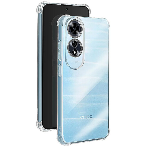 Avizar Coque pour Oppo A60 Antichoc Flexible Coins renforcés Transparent