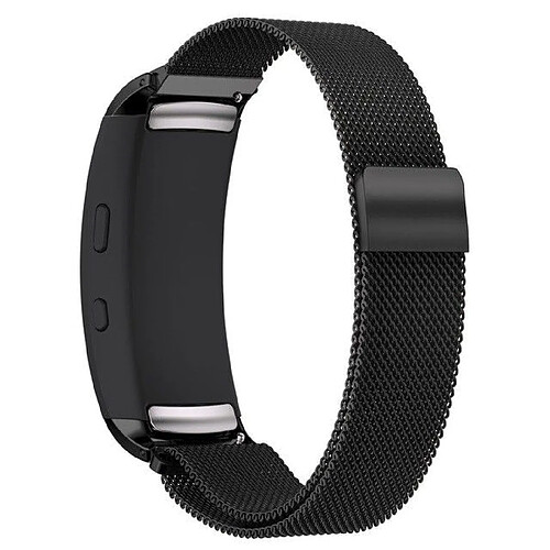 PHONECARE Bracelet Milanese Loop Fermoir Magnétique - Samsung Galaxy Fit (R370) - Noir