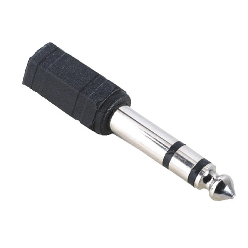 HAMA Adaptateur, Jack fem. 3.52 mm => Jack mâle 6.35 mm, stéréo