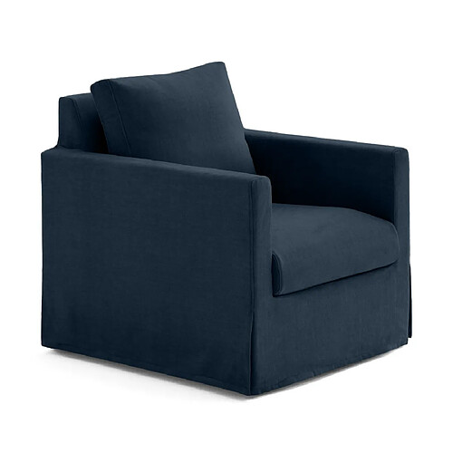 Lisa Design Serena - fauteuil déhoussable en velours