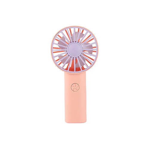 Ventilateur Portable Silencieux Économiseur d'énergie En Plastique à Une Touche De Contrôle USB Ventilateur De Refroidissement Rechargeable Décor De Bureau - Rose