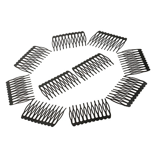 Ensemble De 10Pcs De Peignes Cheveux En Metal Accessoire Coiffure Beauté Pièce Bébé Enfant Femme