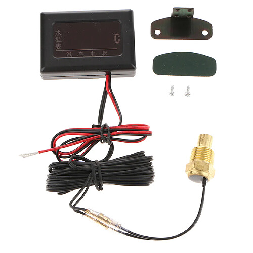 12v-24v voiture lcd numérique eau temp température jauge mètre avec capteur 17mm