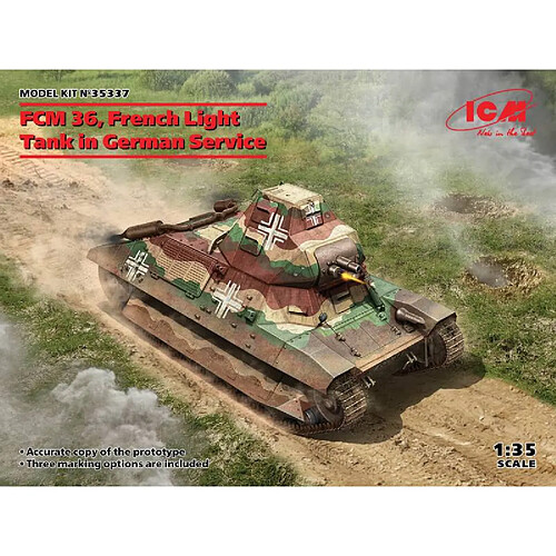 Icm Maquette Char Fcm 36 French Light Tank In German Service