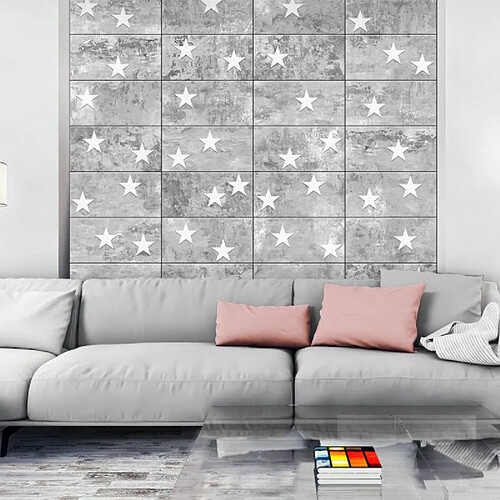 Paris Prix Papier Peint Stars on Concrete 50x1000cm