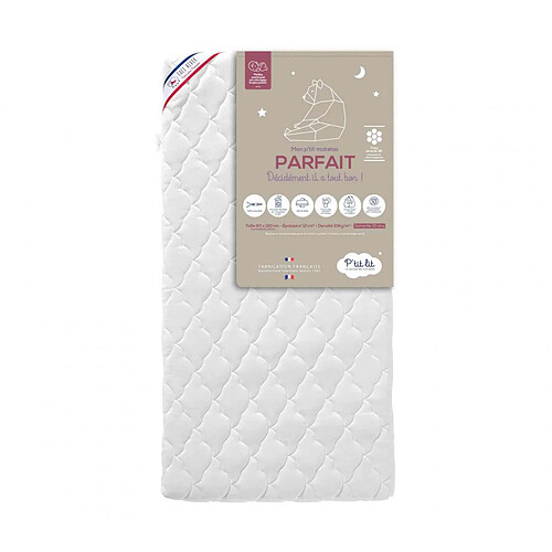 P'tit Lit Matelas bébé déhoussable faces été / hiver PARFAIT 70x140