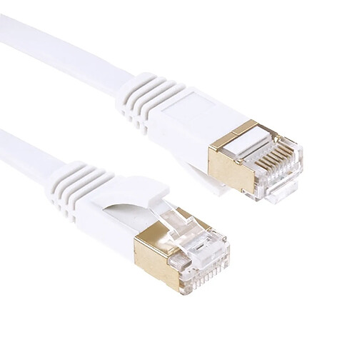 Wewoo Câble LAN réseau Ethernet plat or 10Gbps à ultra-haute vitesse CAT7 5m plaqué