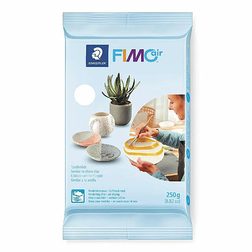 Graines Creatives Pâte polymère Fimo Air 250 g Blanc